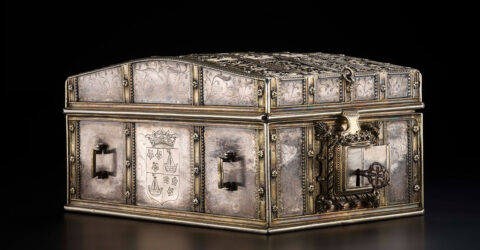 Silver casket belonging to Mary Queen of Scots